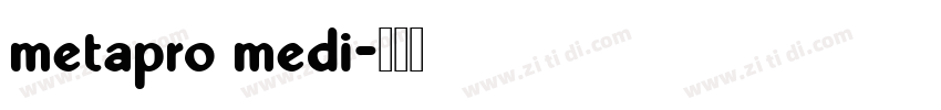 metapro medi字体转换